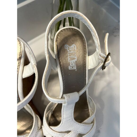 Brash Brand Wedge Strappy Sandals Women's Size 6 - Picture 4 of 7